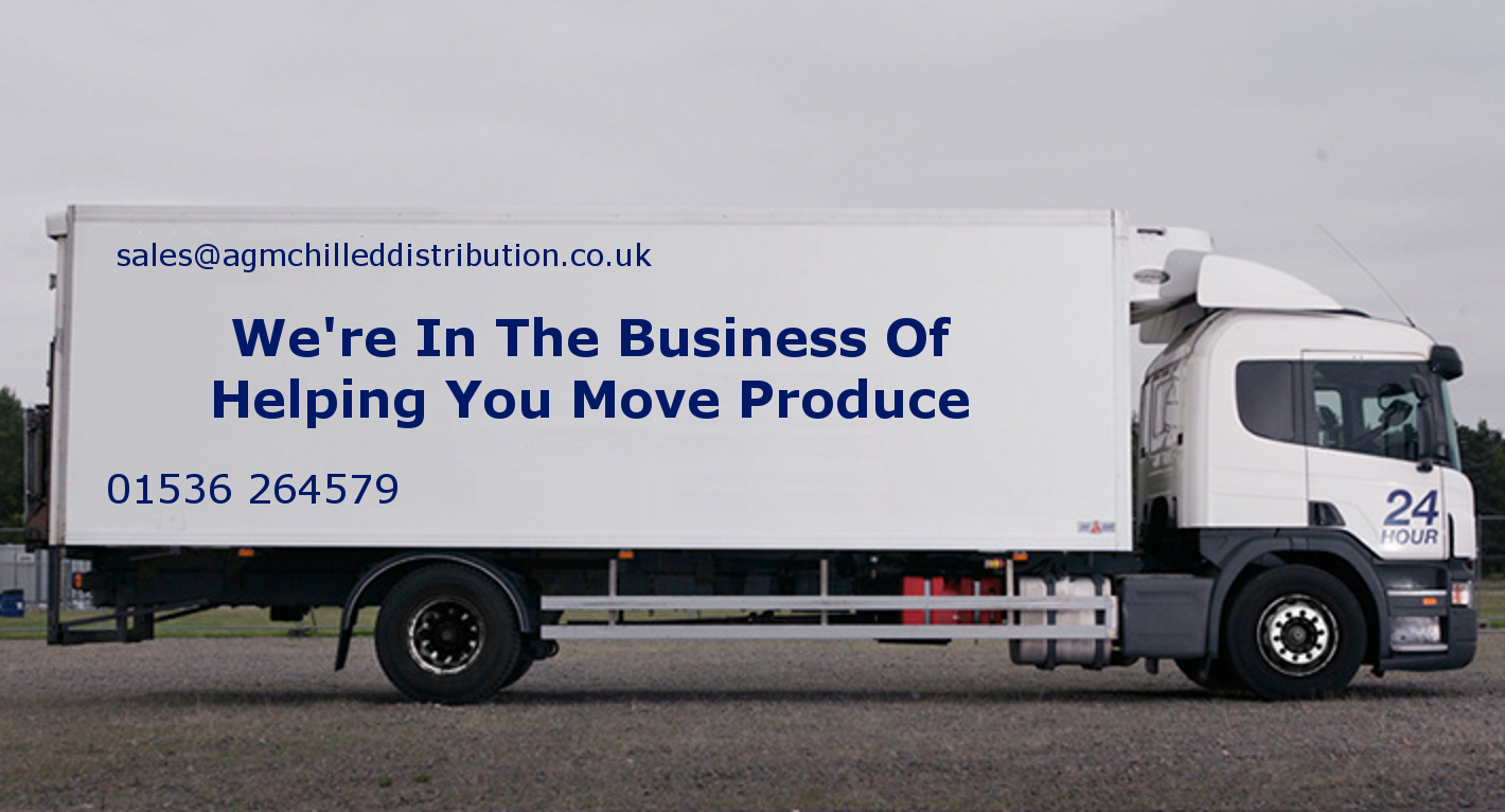 AGM refrigerated delivery truck with logo